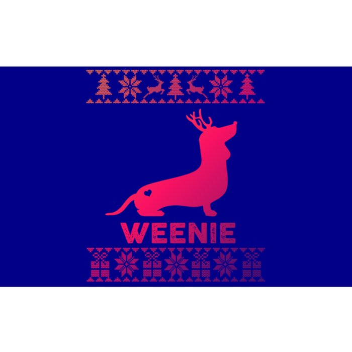 Dachshund Dog Lover Weenie Reindeer Ugly Christmas Sweater Great Gift Bumper Sticker