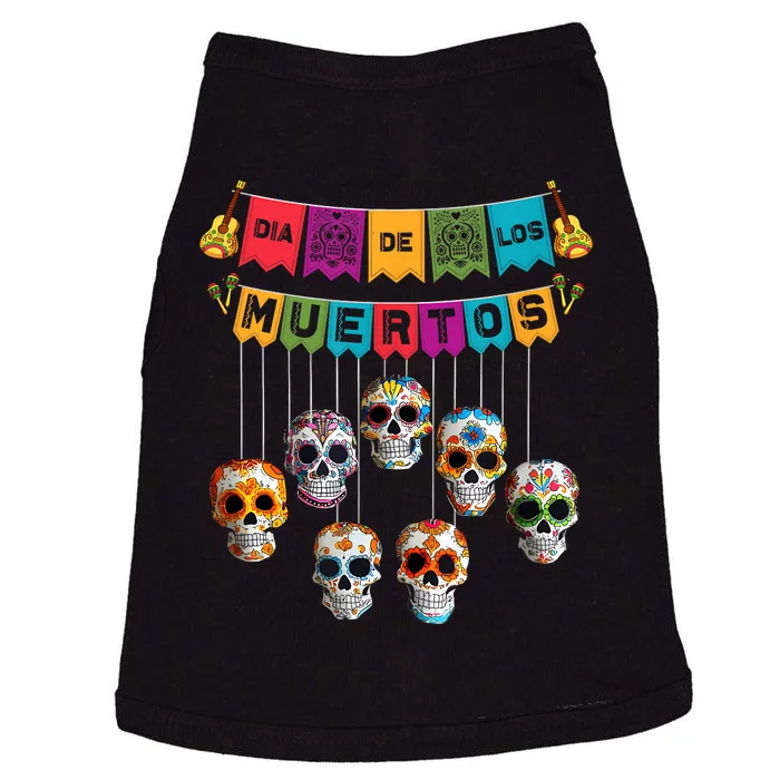 Dia De Los Muertos Mexican Day Of Death Doggie Tank