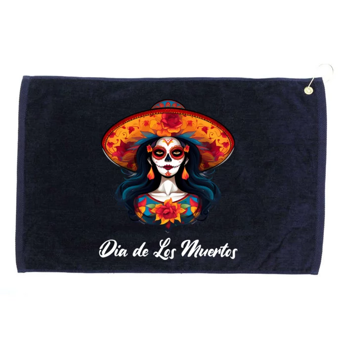 Dia De Los Muertos Day Of The Dead Festive Grommeted Golf Towel