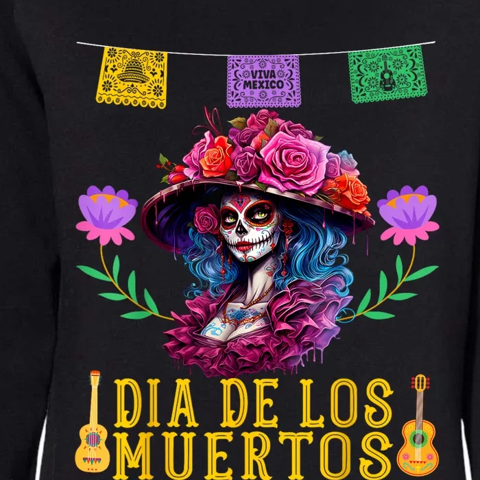 Dia De Los Muertos Costume Day Of The Dead Womens California Wash Sweatshirt