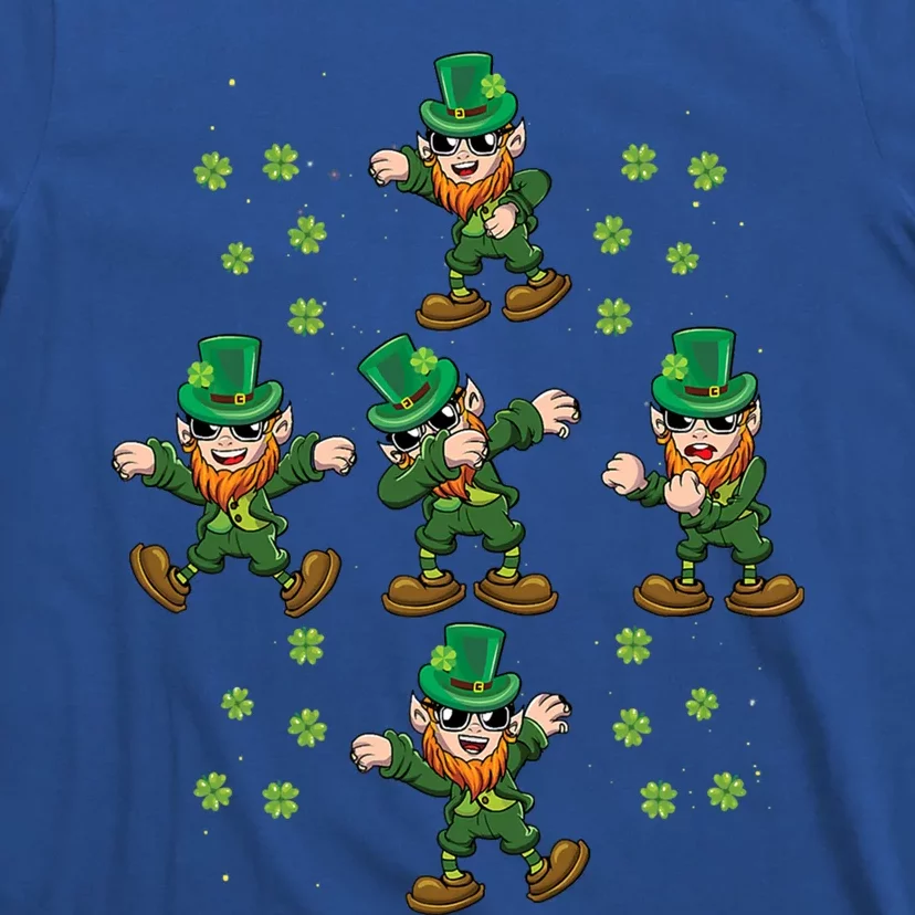 Dab Dancing Leprechaun Shamrock Irish Saint Patricks Day Cute Gift T-Shirt