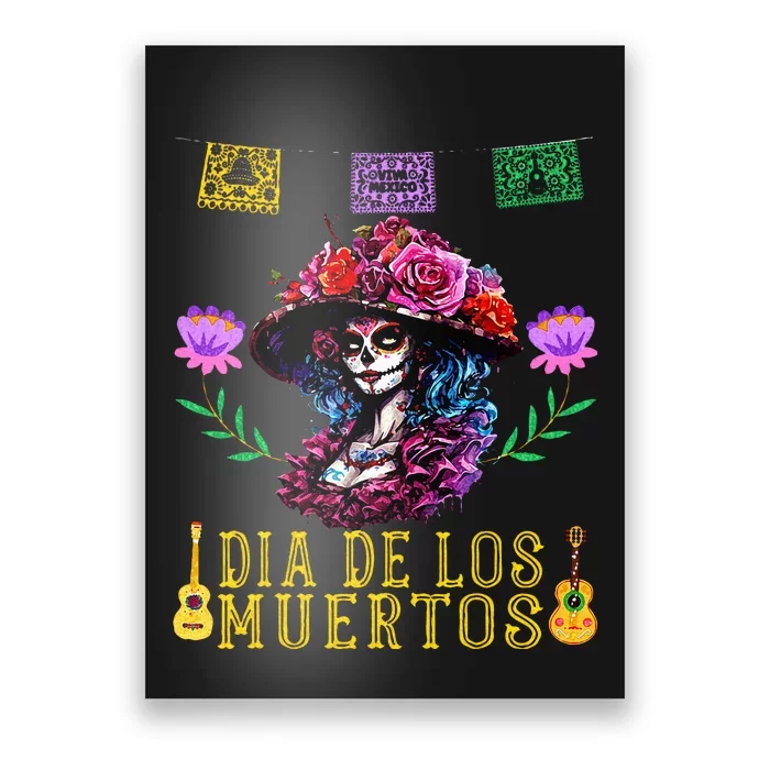 Dia De los Muertos Costume Day of the Dead Poster