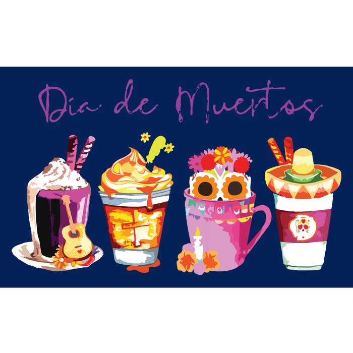 Dia De Los Muertos Skull Coffee Latte Day Of The Dead Drinks Bumper Sticker