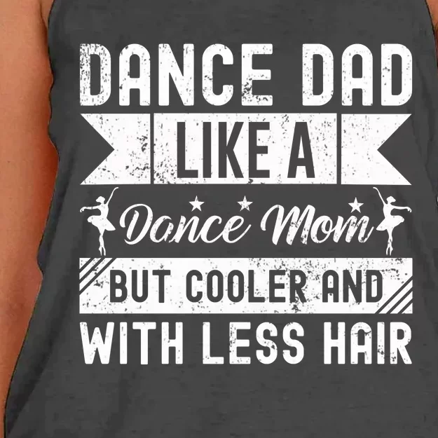 Dance Dad Like A Dance Mom But Cooler And With Less Hair Women's Knotted Racerback Tank