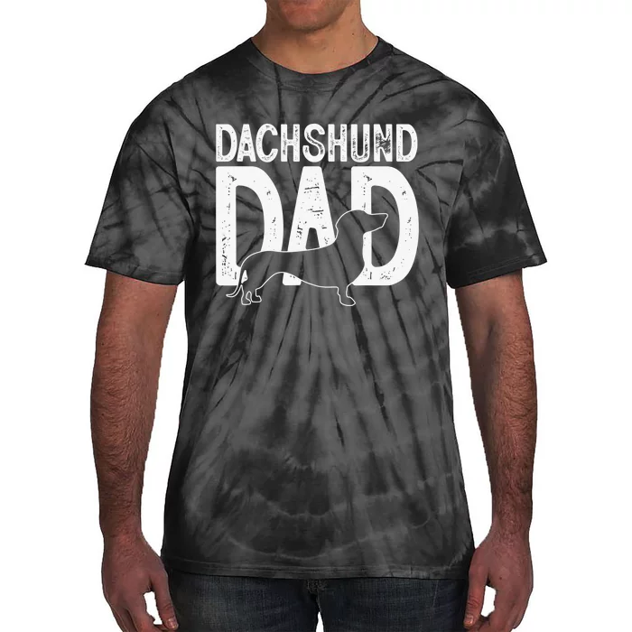 Dachshund Dog Lover Funny Cute Puppy dad Father's day Tie-Dye T-Shirt