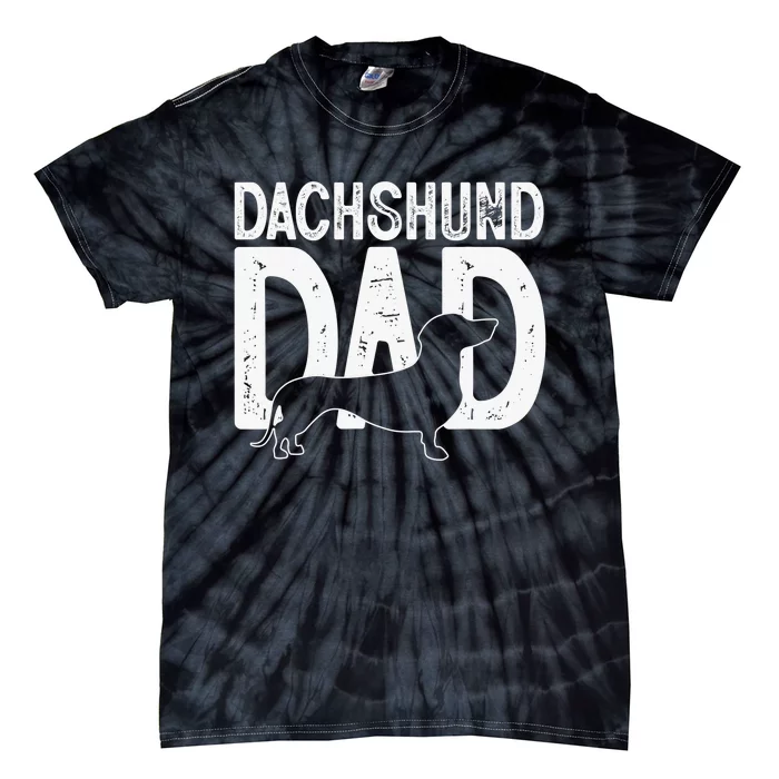 Dachshund Dog Lover Funny Cute Puppy dad Father's day Tie-Dye T-Shirt