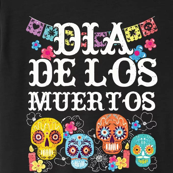 Dia De Los Muertos Sugar Skull Mexican Holiday ChromaSoft Performance T-Shirt