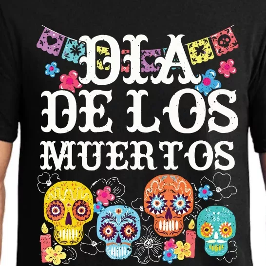 Dia De Los Muertos Sugar Skull Mexican Holiday Pajama Set