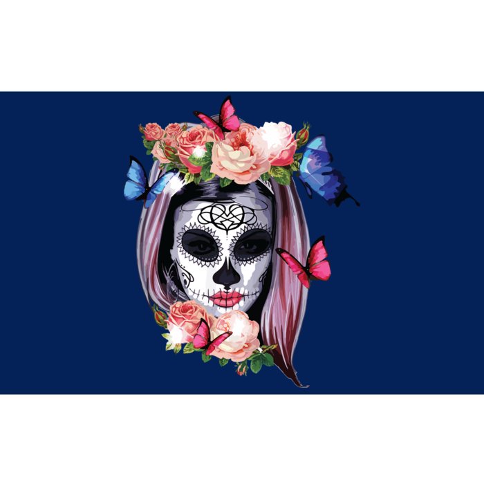 Dia De Los Muertos Sugar Skull Catrina Day Of The Dead Bumper Sticker