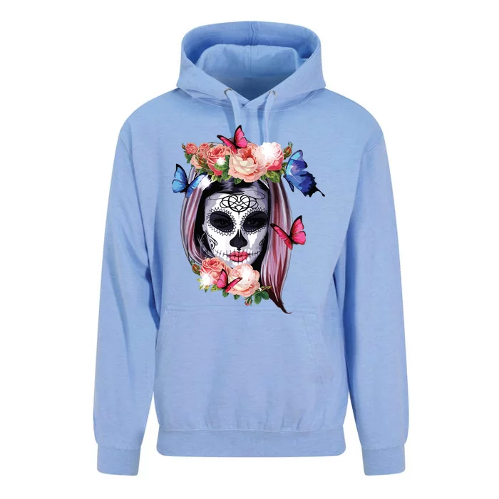 Dia De Los Muertos Sugar Skull Catrina Day Of The Dead Unisex Surf Hoodie