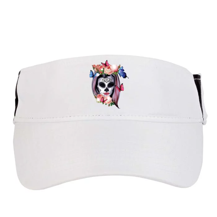 Dia De Los Muertos Sugar Skull Catrina Day Of The Dead Adult Drive Performance Visor