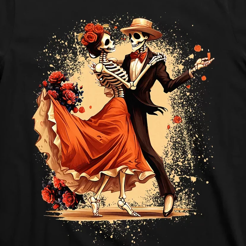 Dia De Los Muertos Skeletons Dancing Mexican Day Of The Dead T-Shirt