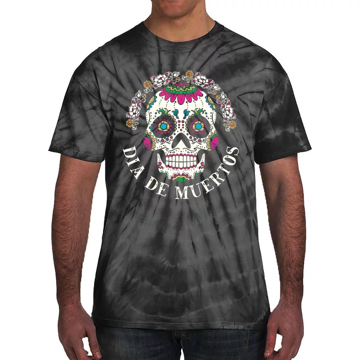 Dia De Los Muertos Sugar Skull Mexican Holiday Tie-Dye T-Shirt