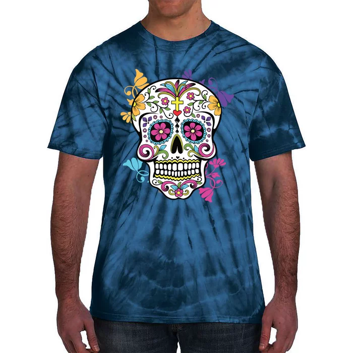 Dia De Los Muertos Sugar Skull Tie-Dye T-Shirt