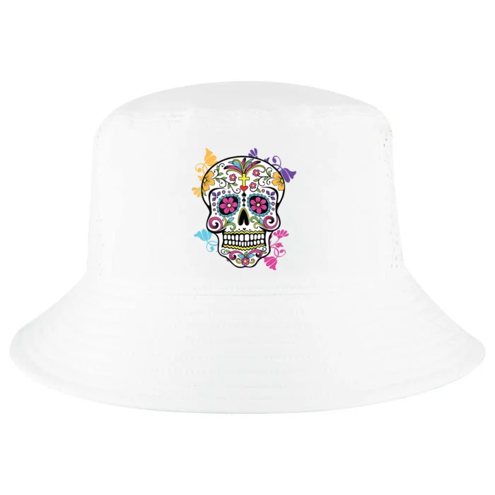 Dia De Los Muertos Sugar Skull Cool Comfort Performance Bucket Hat