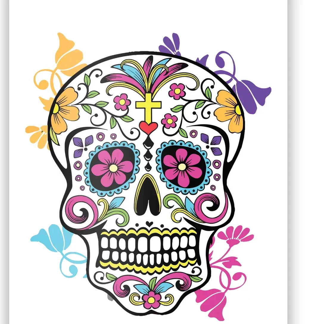 Dia De Los Muertos Sugar Skull Poster