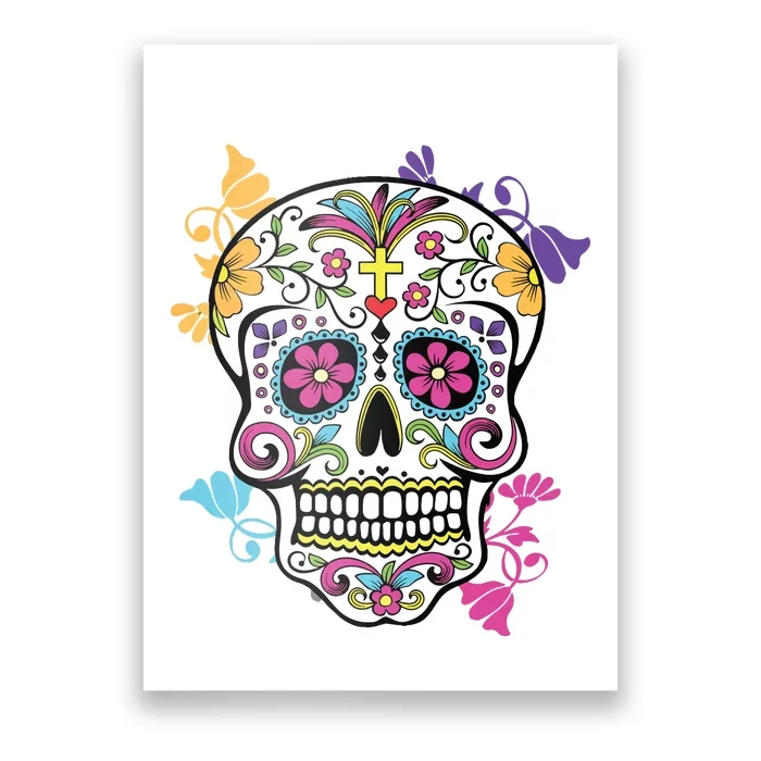 Dia De Los Muertos Sugar Skull Poster