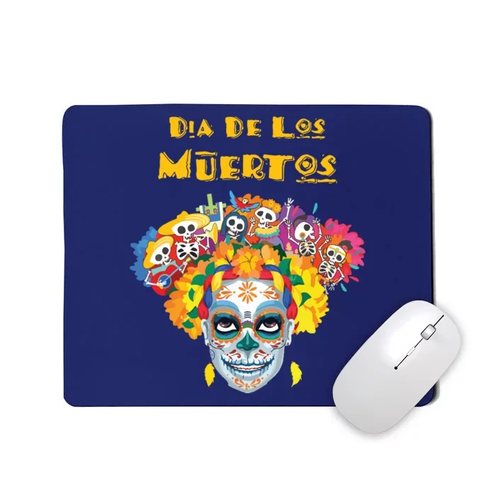 Dia De Los Muertos Mexico Day Of The Dead For Halloween Mousepad