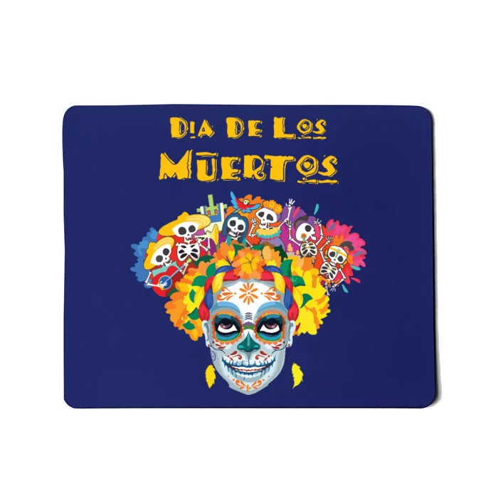 Dia De Los Muertos Mexico Day Of The Dead For Halloween Mousepad