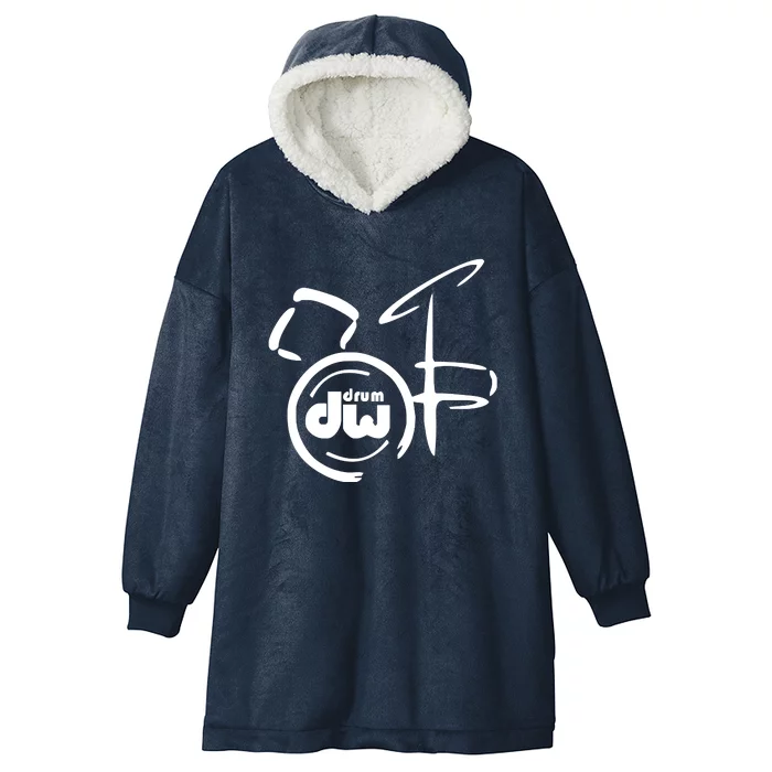 DW Drum Music Instrument Logo Hooded Wearable Blanket