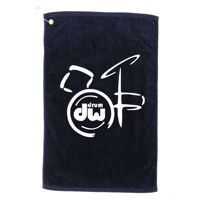 DW Drum Music Instrument Logo Platinum Collection Golf Towel