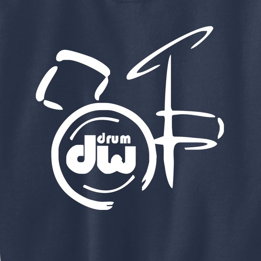 DW Drum Music Instrument Logo Kids Sweatshirt