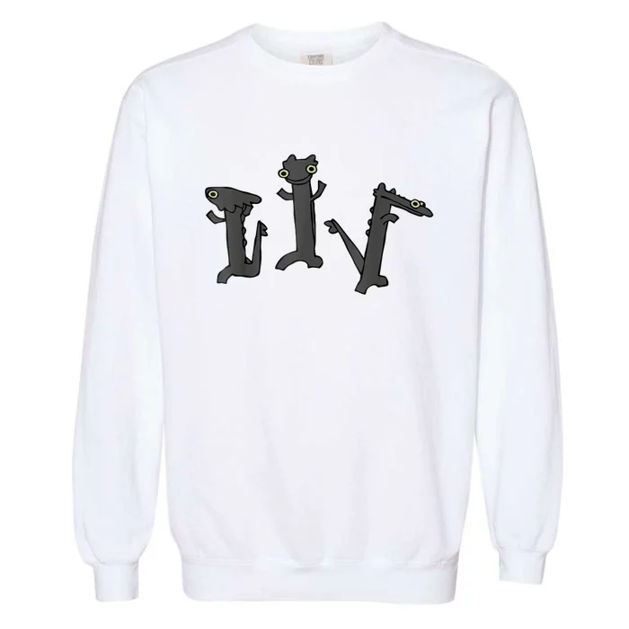 Dancing Dragon Meme Garment-Dyed Sweatshirt