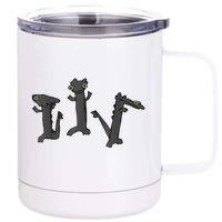 Dancing Dragon Meme 12 oz Stainless Steel Tumbler Cup