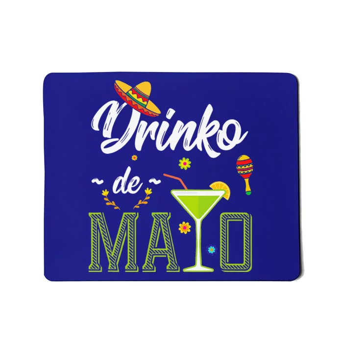 Drinko De Mayo Fiesta Mexican Funny Party Mousepad