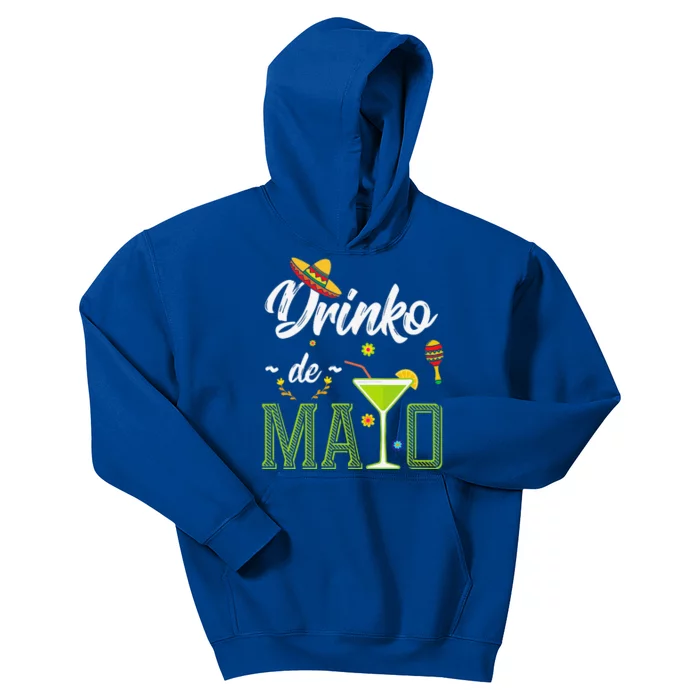 Drinko De Mayo Fiesta Mexican Funny Party Kids Hoodie