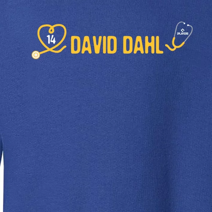 David Dahl Milwaukee Baseball Player Medical Student Doctor Meaningful Gift Toddler Sweatshirt