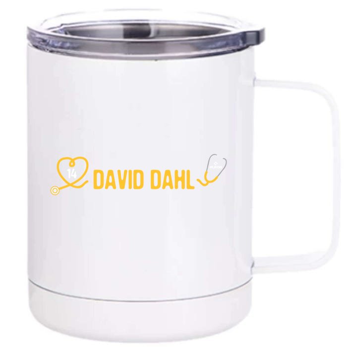 David Dahl Milwaukee Baseball Player Medical Student Doctor Meaningful Gift Front & Back 12oz Stainless Steel Tumbler Cup