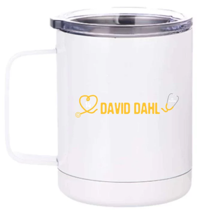 David Dahl Milwaukee Baseball Player Medical Student Doctor Meaningful Gift Front & Back 12oz Stainless Steel Tumbler Cup