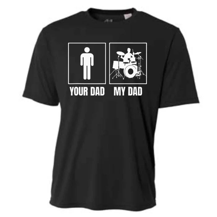 Drummer Dad My Dad Is A Drummer Cooling Performance Crew T-Shirt