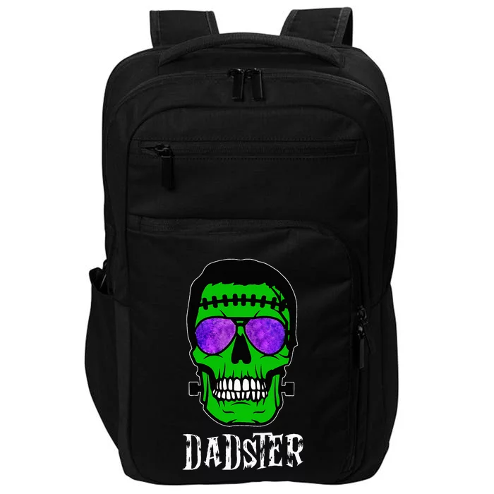 Dadster Dad Monster Halloween Costume Daddy Father Impact Tech Backpack