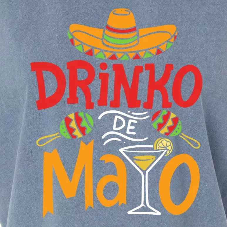 Drinko De Mayo Cinco De Mayo Fiesta Garment-Dyed Women's Muscle Tee