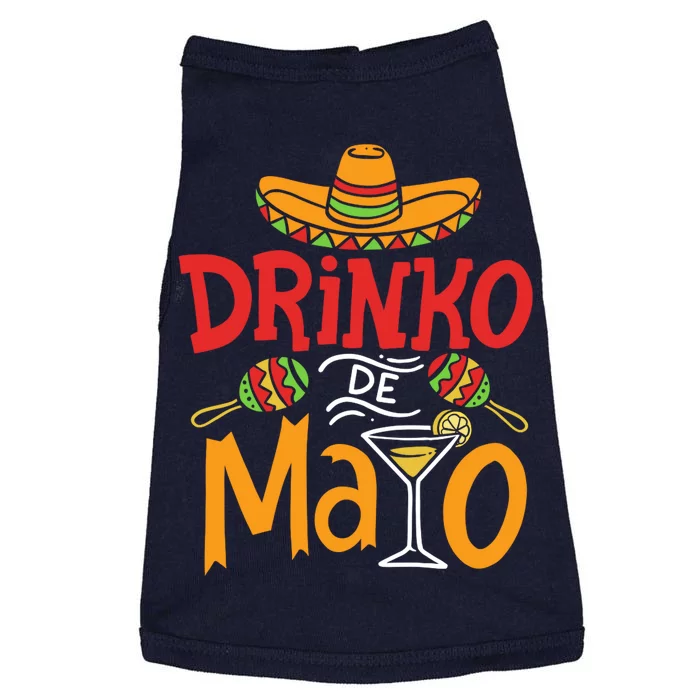 Drinko De Mayo Cinco De Mayo Fiesta Doggie Tank