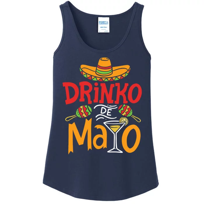 Drinko De Mayo Cinco De Mayo Fiesta Ladies Essential Tank