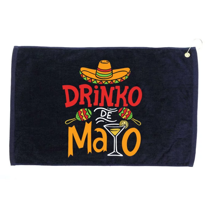 Drinko De Mayo Cinco De Mayo Fiesta Grommeted Golf Towel