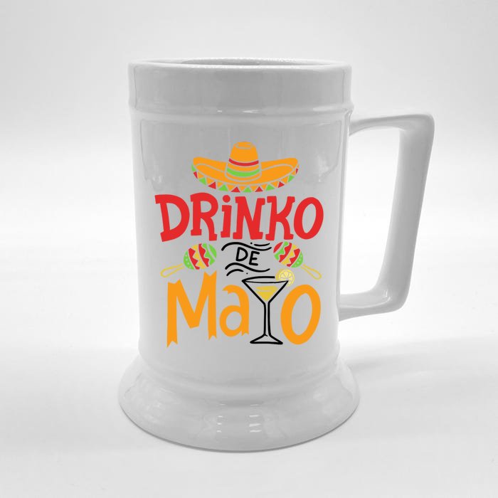 Drinko De Mayo Cinco De Mayo Fiesta Front & Back Beer Stein