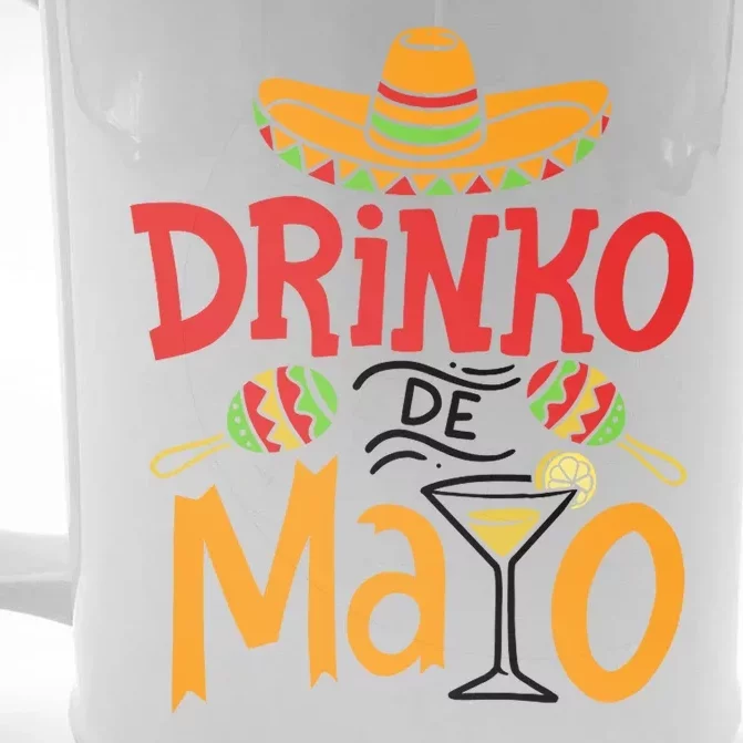 Drinko De Mayo Cinco De Mayo Fiesta Front & Back Beer Stein