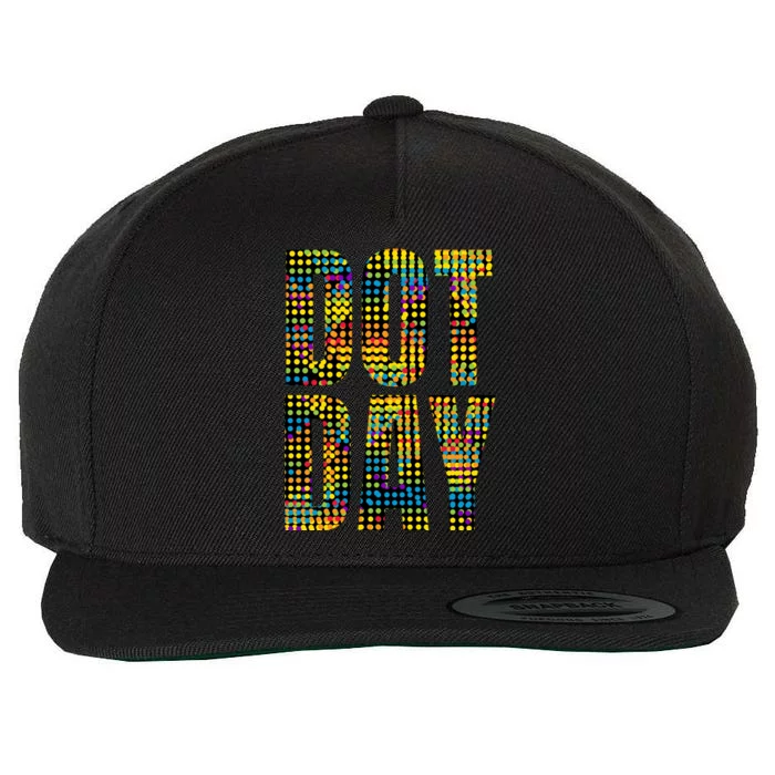 Dot Day Make Your Mark And See Where It Takes You Gift Wool Snapback Cap