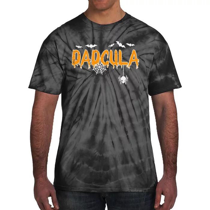 Dadcula Daddy Matching Family Halloween Costume Dad Tie-Dye T-Shirt