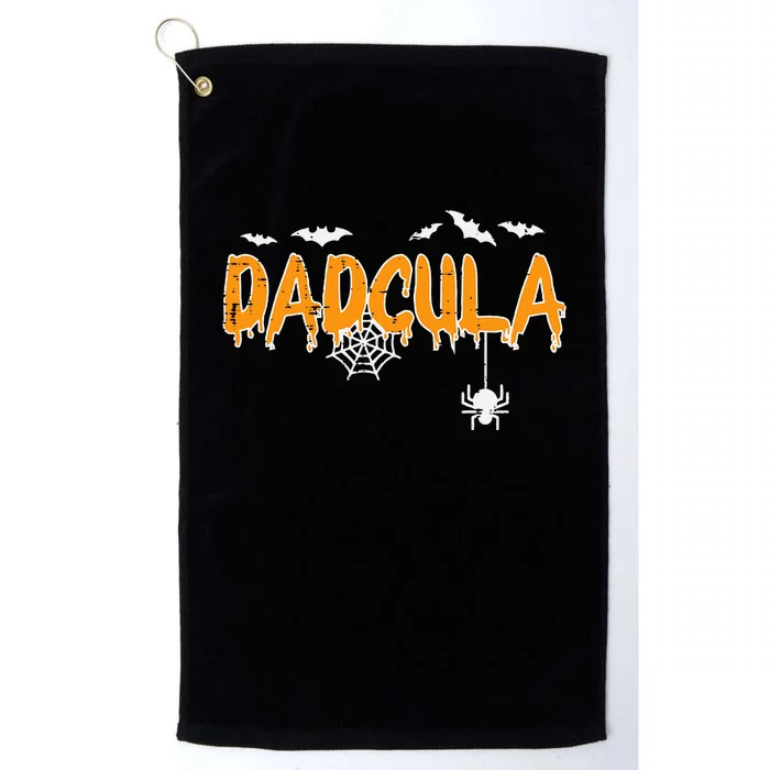 Dadcula Daddy Matching Family Halloween Costume Dad Platinum Collection Golf Towel