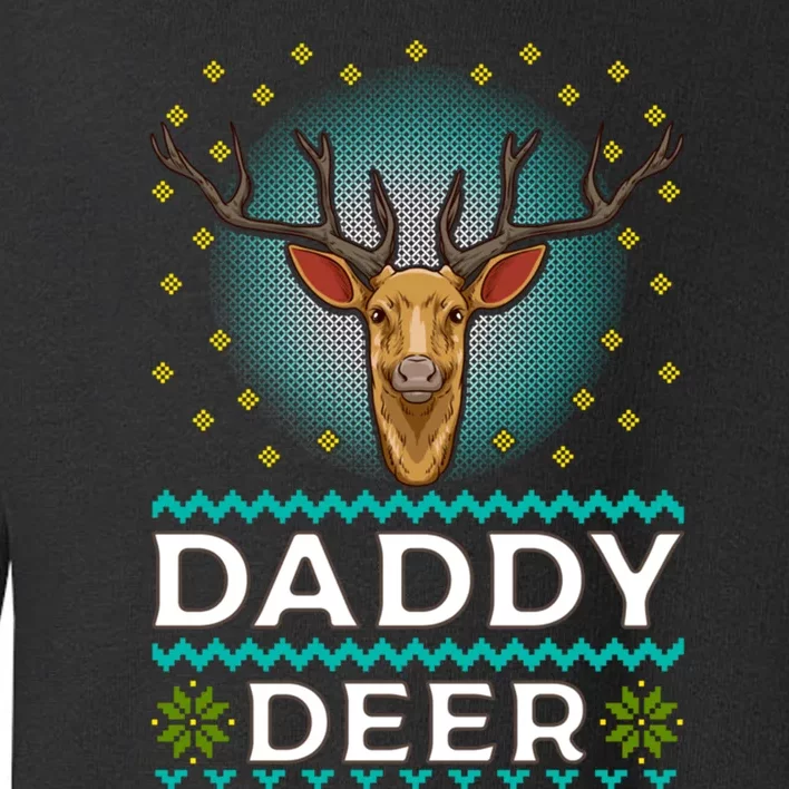 Daddy Deer Matching Family Christmas Funny Gift Toddler Sweatshirt