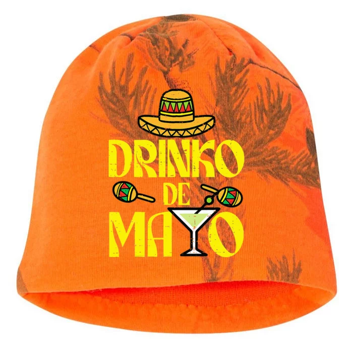 Drinko De Mayo Funny Cinco De Mayo Mexican Fiesta Party Kati - Camo Knit Beanie