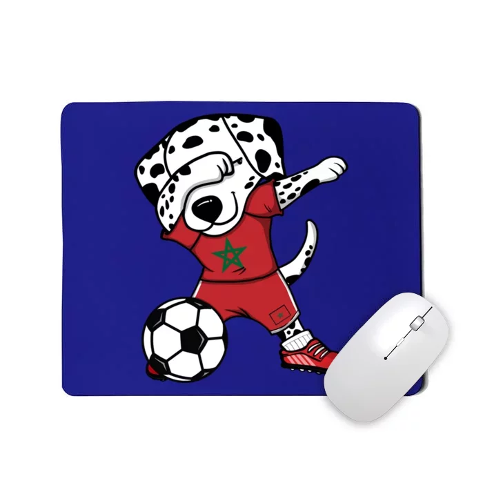 Dab Dalmatian Morocco Soccer Fans Jersey Moroccan Football Gift Mousepad