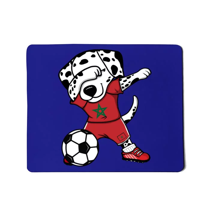 Dab Dalmatian Morocco Soccer Fans Jersey Moroccan Football Gift Mousepad