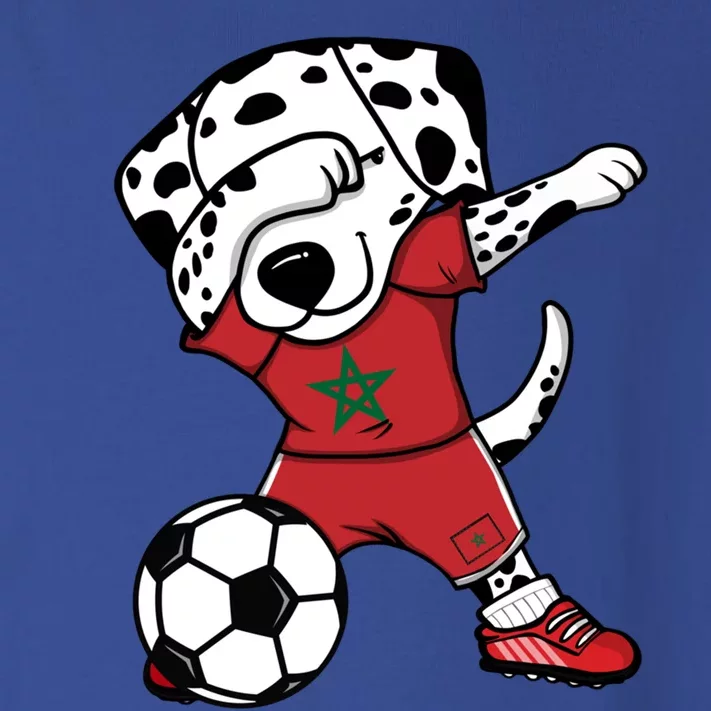 Dab Dalmatian Morocco Soccer Fans Jersey Moroccan Football Gift Toddler Long Sleeve Shirt