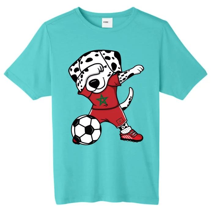 Dab Dalmatian Morocco Soccer Fans Jersey Moroccan Football Gift ChromaSoft Performance T-Shirt